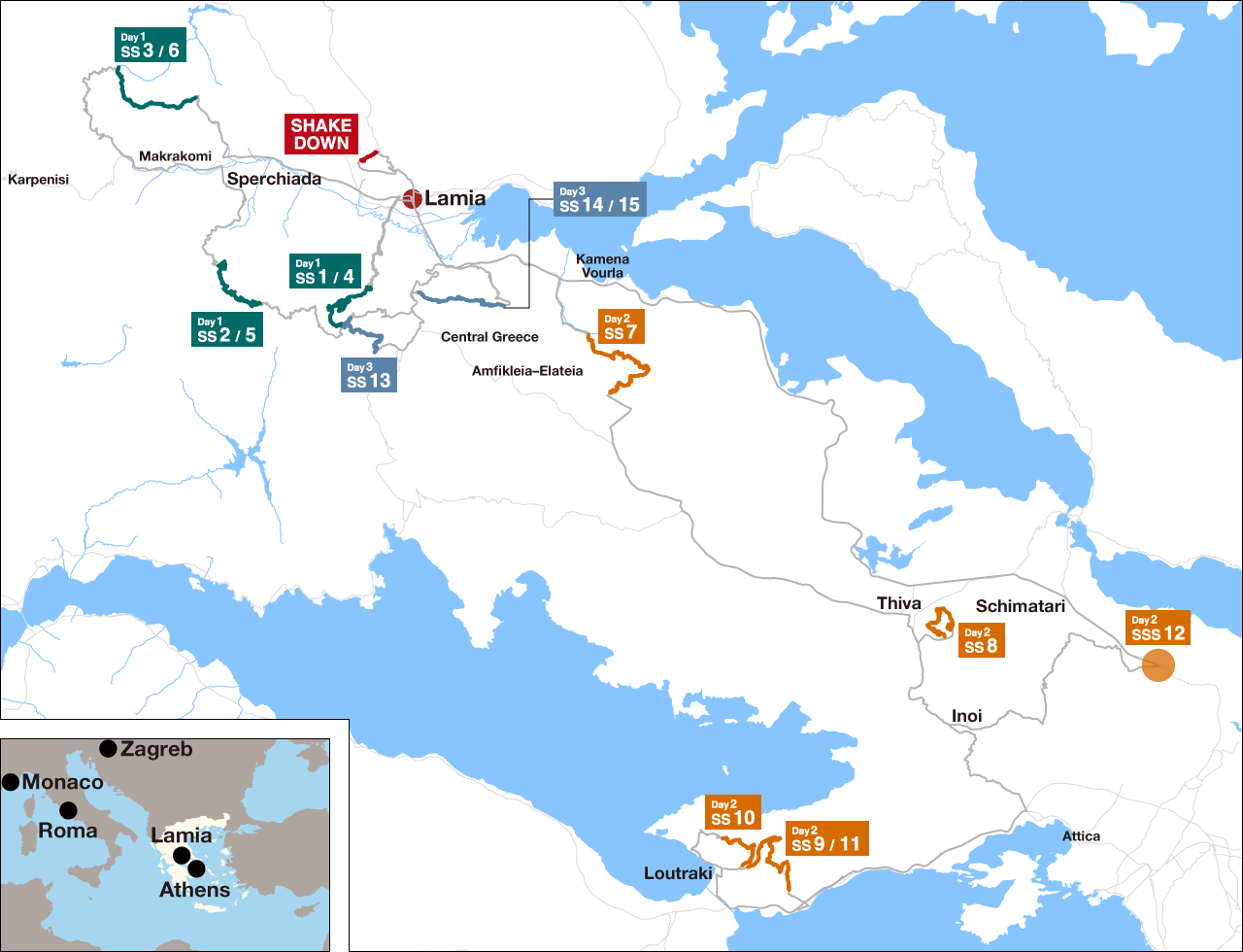 Mapa Rally de Acrópolis