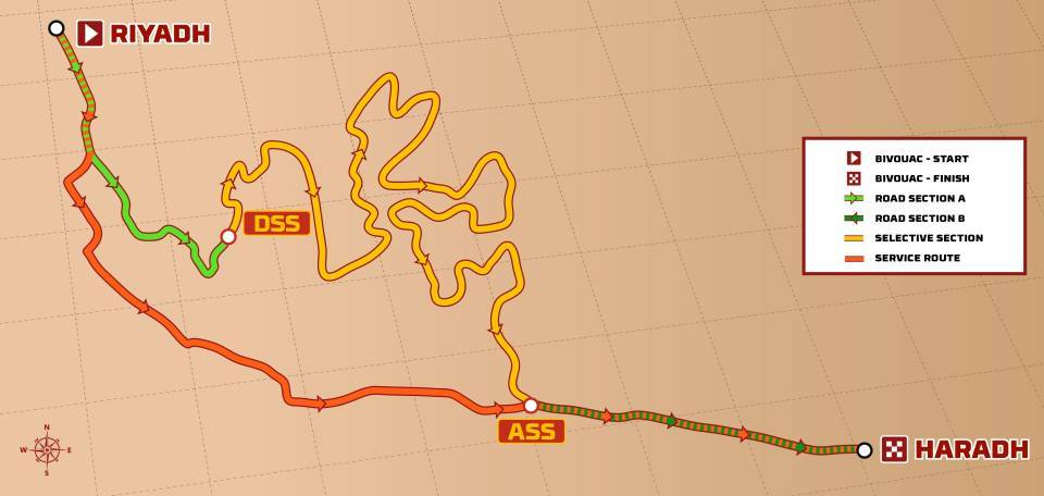 Mapa Etapa 9 Dakar 2025