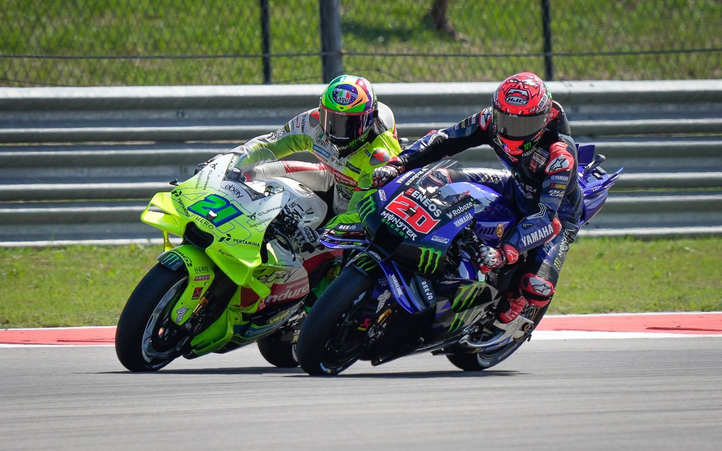 Franco MORBIDELLI Pertamina Enduro VR46 Racing Team - Fabio QUARTARARO Monster Energy Yamaha MotoGP Team