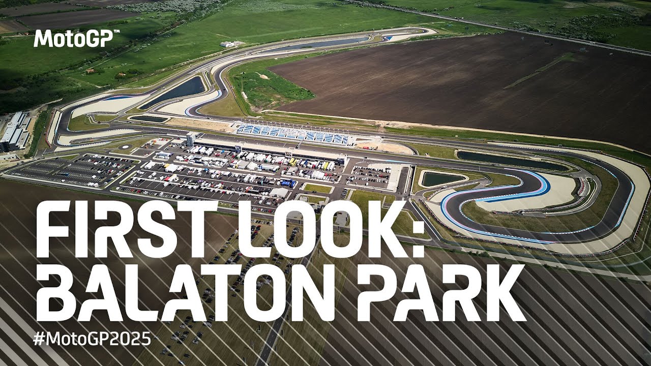 06 vista aérea del circuito de motogp de balaton park, presentado para la temporada 2025 del gp de hungría.
