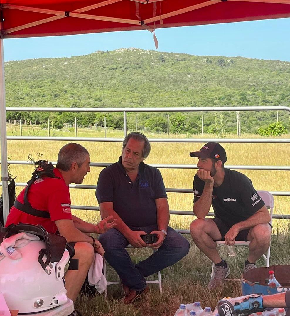 Rodrigo Zeballos, Gustavo Trelles y Gabriel Pozzo