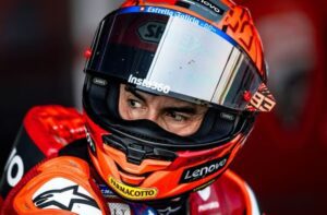 El octocampeón mundial poco antes de salir en los test de Buriram