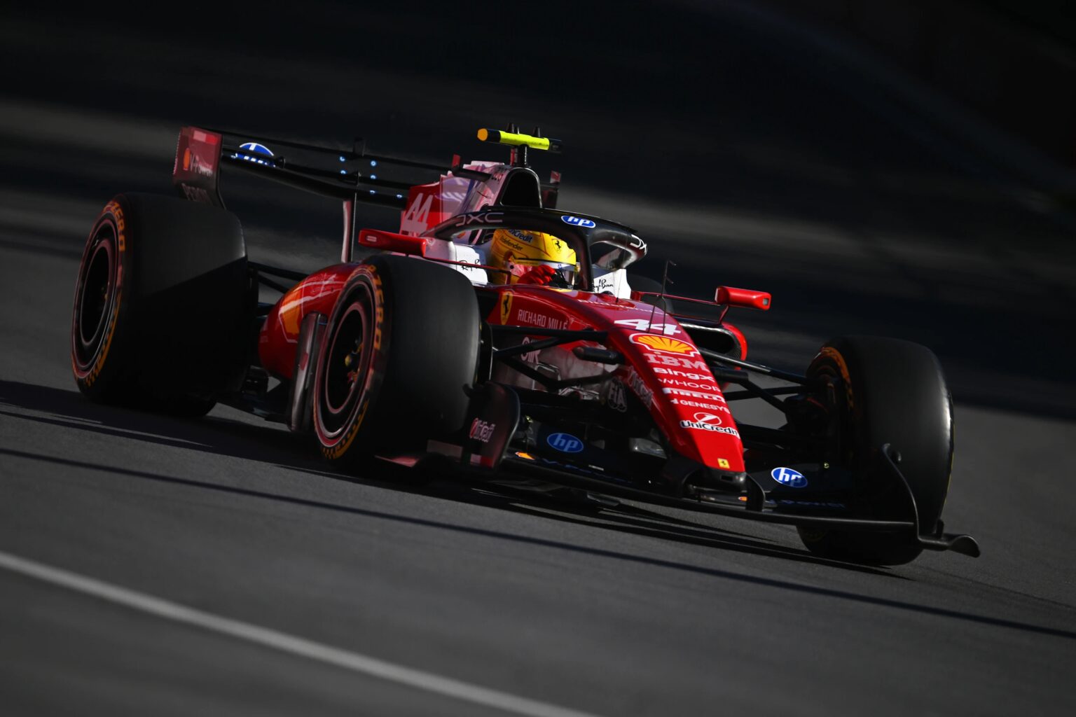 Lewis Hamilton estuvo siempre entre los mejores registros demostrando una vez más que este circuito le cae muy bien.