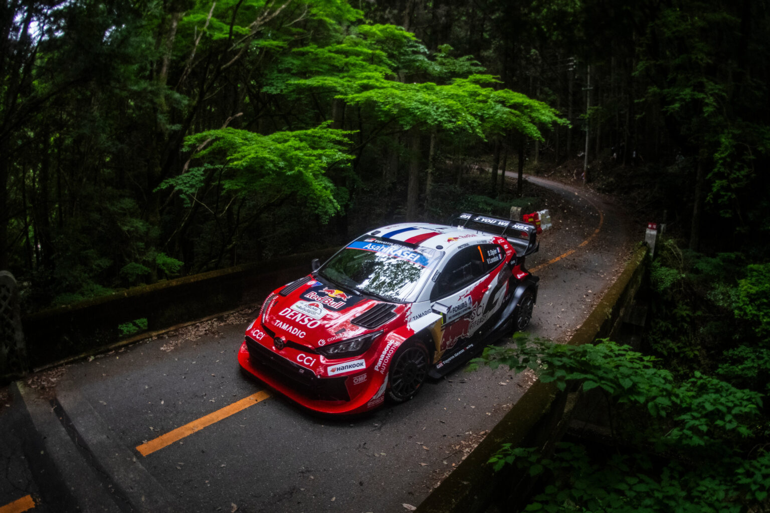 Sébastien Ogier - Toyota GR Yaris Rally1. Trató luego de un viernes no muy favorable, de descontar la ventaja con Evans, pero no pudo.