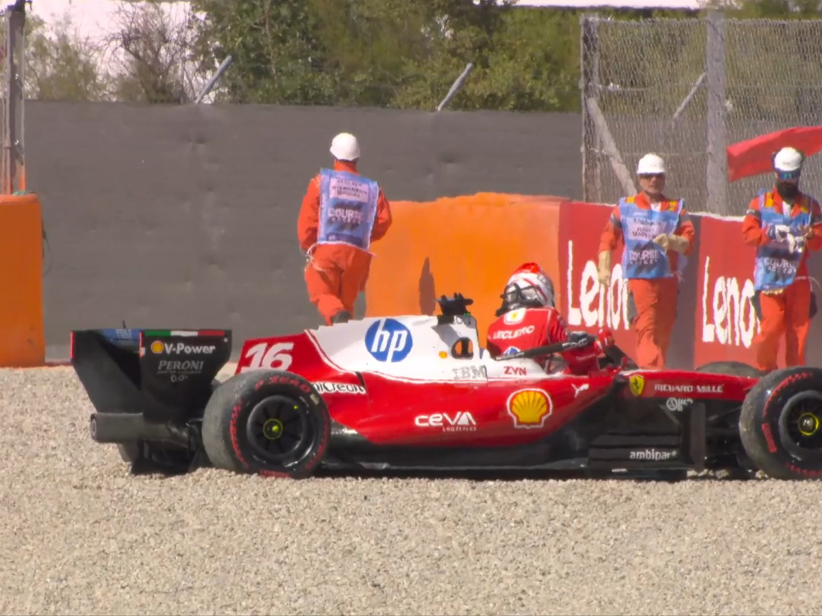 El piloto de Ferrari, Charles Leclerc perdió el control de su auto y desperdició toda chance de disputar por la pole para el GP de Barcelona