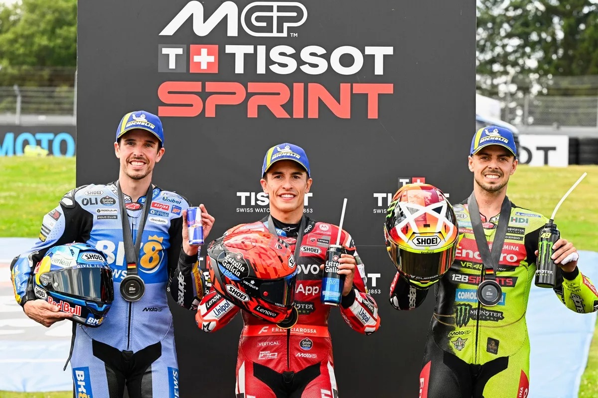 El podio de la Sprint, monopolizado por Ducati, deja a Márquez con la mira puesta en recortar los 32 puntos que lo separan del liderato mundial.