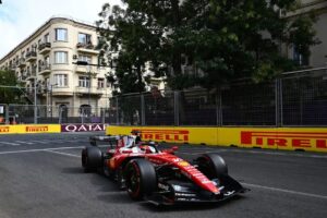 Charles Leclerc en la vuelta de clasificación